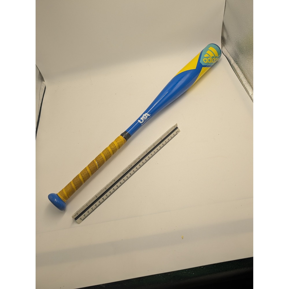 Adidas Triple Stripe Tee Ball Bat ABTBB20 Blue Yellow 25in 15oz USA Baseball‎